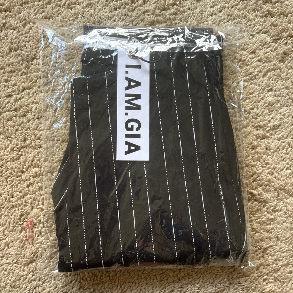 I.AM.GIA Black Pinstripe Dominique Pants - Picture 7 of 7
